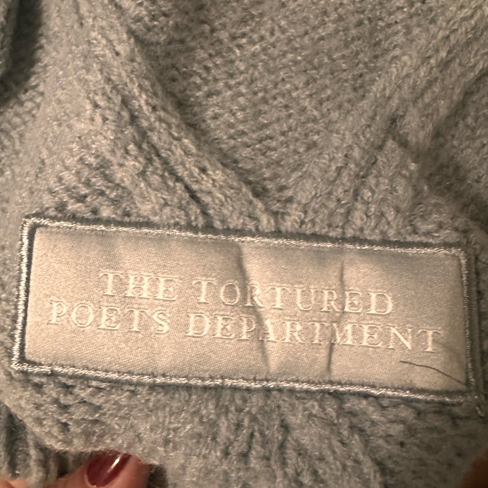 Taylor Swift The Tortured Poets Department Grey Sweater